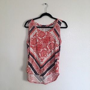 Lucky brand sleeveless print top